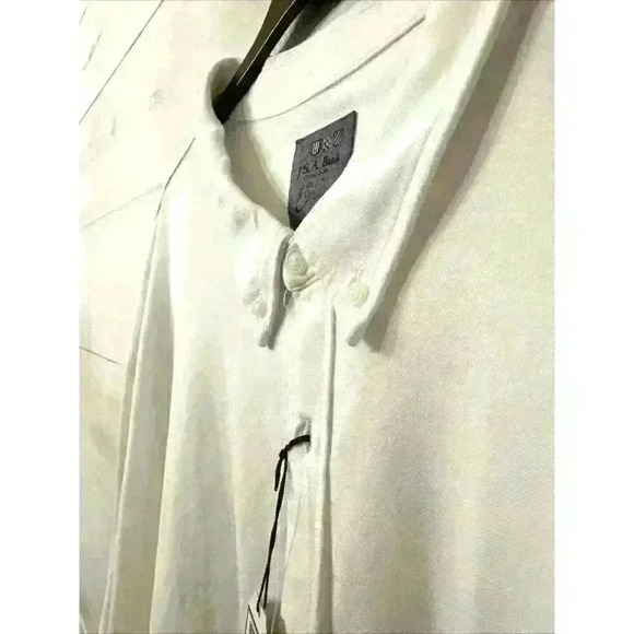 NEW JOS. A. Bank Mens 4X Button Up Shirt White Stretch Tailored Fit NWT - Picture 2 of 8